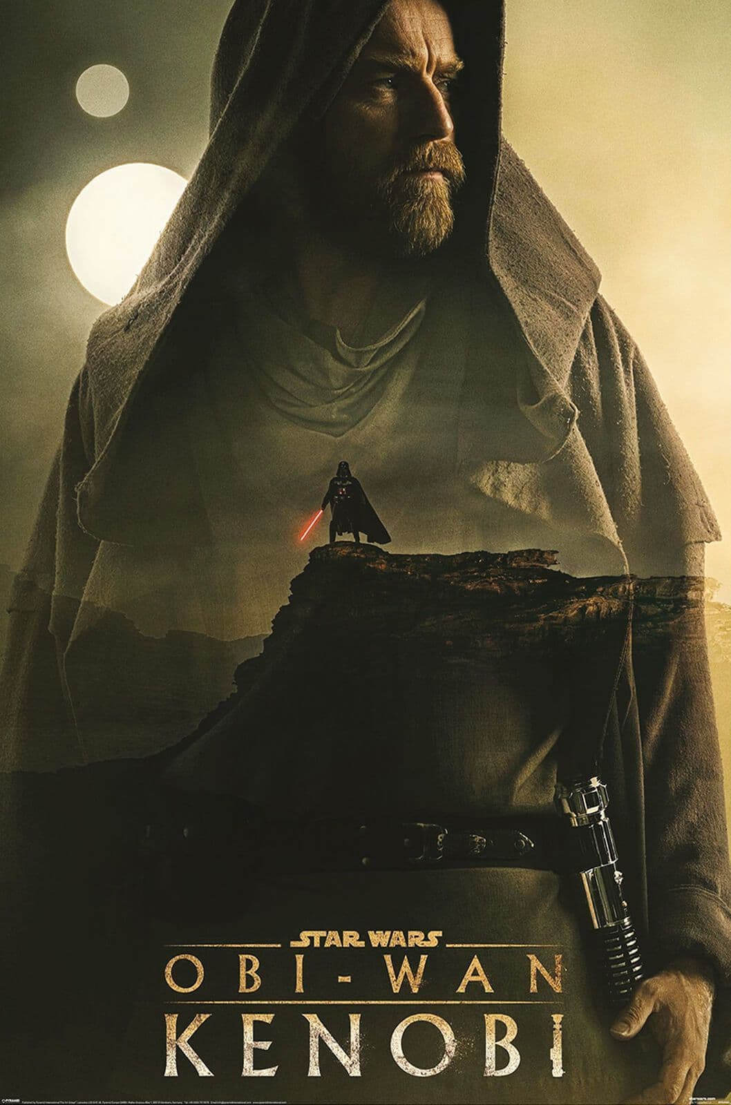 Star Wars ObiWan Kenobi Light vs Dark Poster Star Wars