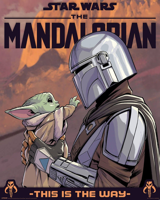 Star Wars The Mandalorian Hello Little One Poster Star Wars