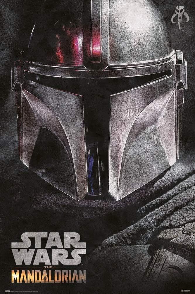 The Mandalorian Helmet Poster Star Wars