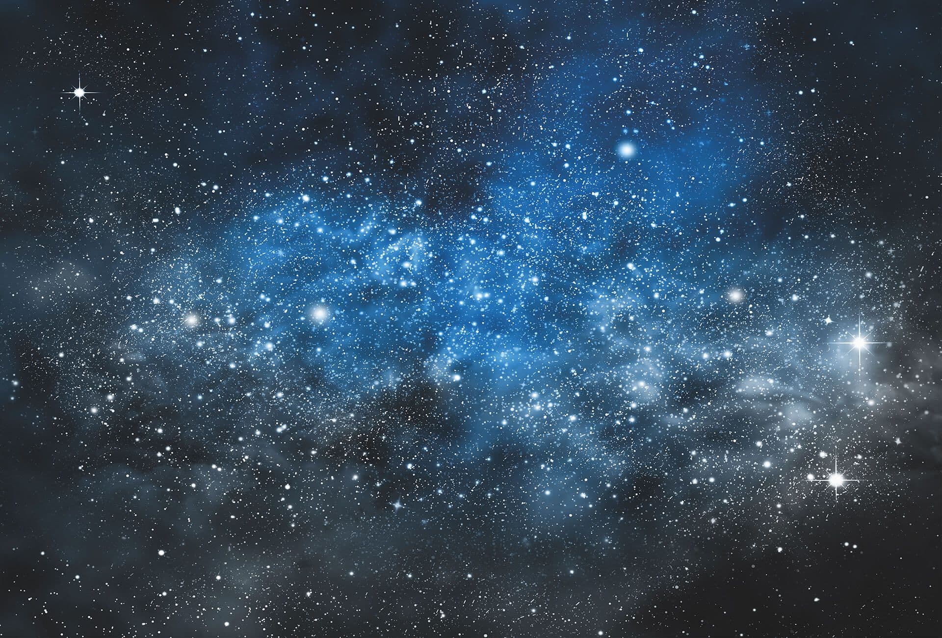 Blue Starry Sky Wallpaper Mural Idealdecor