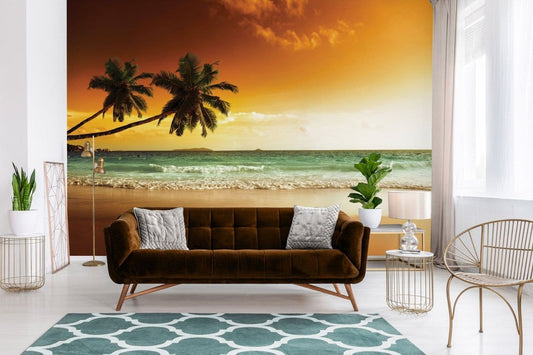 Sunrise on The Beach Non-woven Photo Wallpaper 