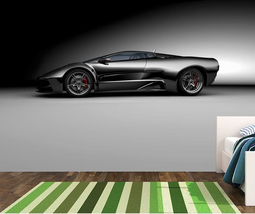 Super Sports Car Bolid Boy Photo Wallpaper