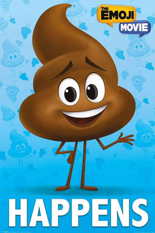 The Emoji Movie Poop Happens Poster 