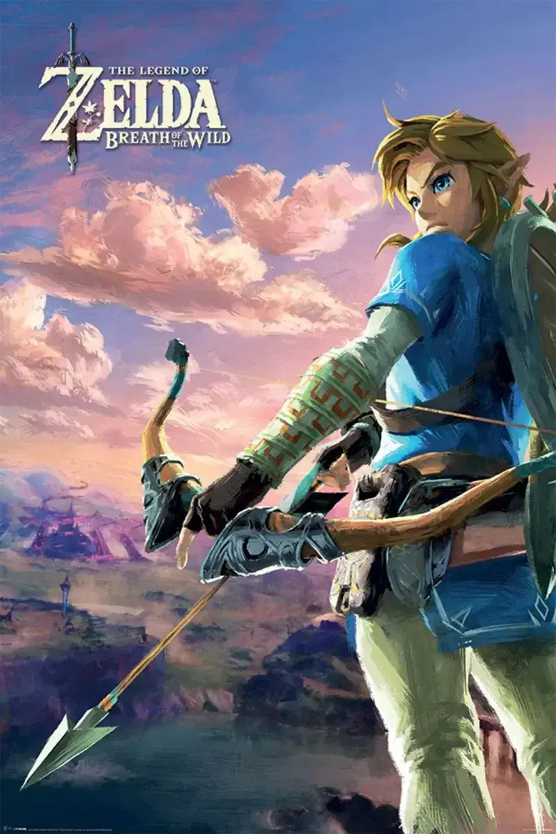The Legend of Zelda Breath of the Wild Poster The Legend Of Zelda