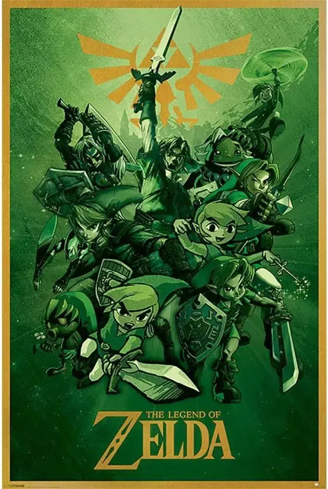 The Legend Of Zelda Link Poster The Legend Of Zelda