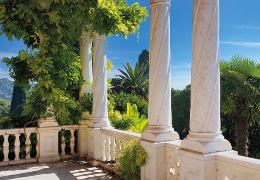 Jungle View from Villa Balcony Imitation Photo Wallpaper 