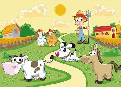 Animals On The Farm Toodler Photo Wallpaper Nice Wall