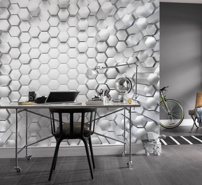 Titanium Honey Plaster Photo Wallpaper 