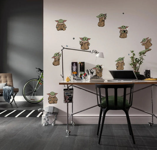 Star Wars The Mandalorian Grogu The Cutest Wall Stickers Star Wars