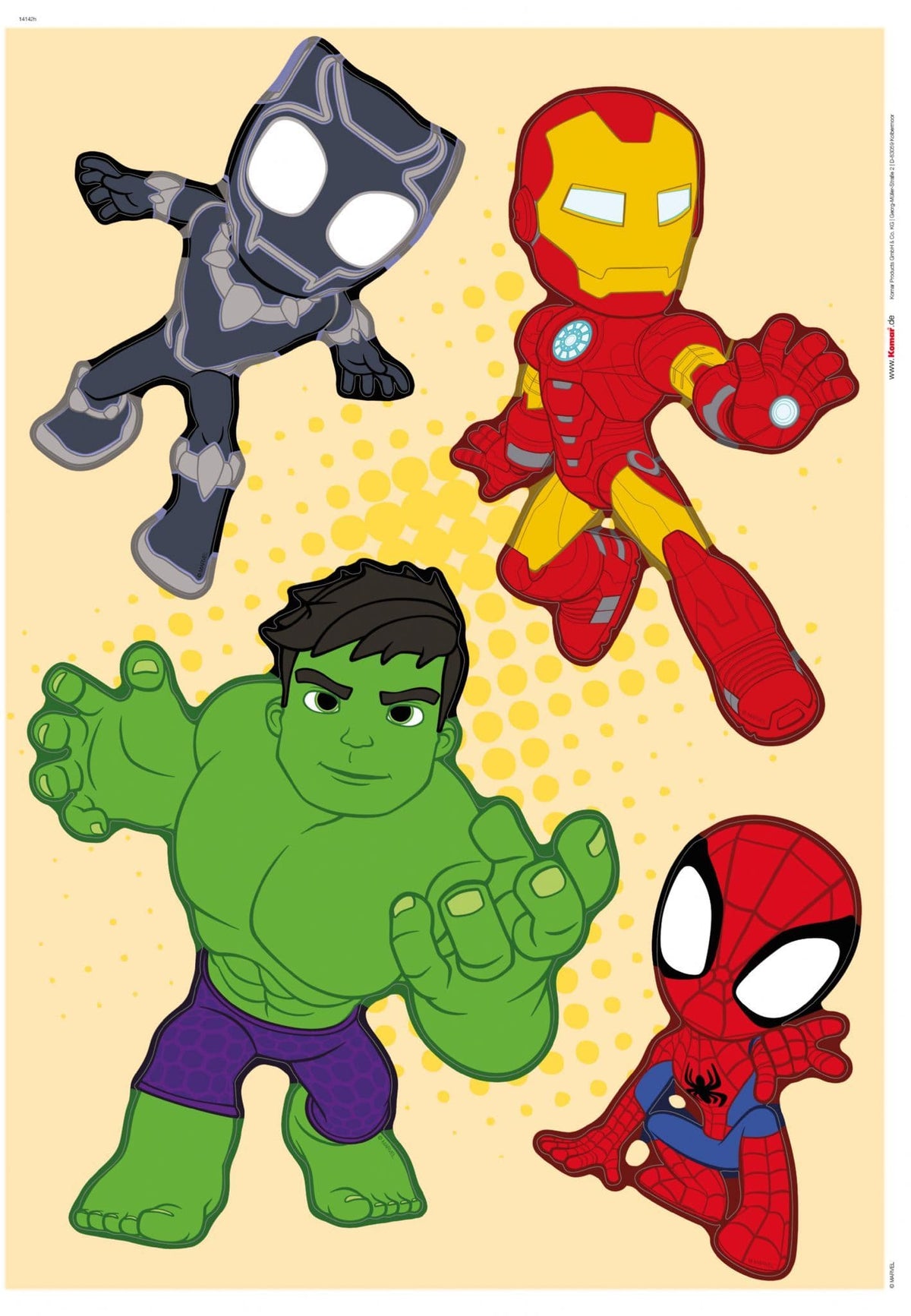 Spidey and His Amazing Friends Power Group Wall Stickers Marvel