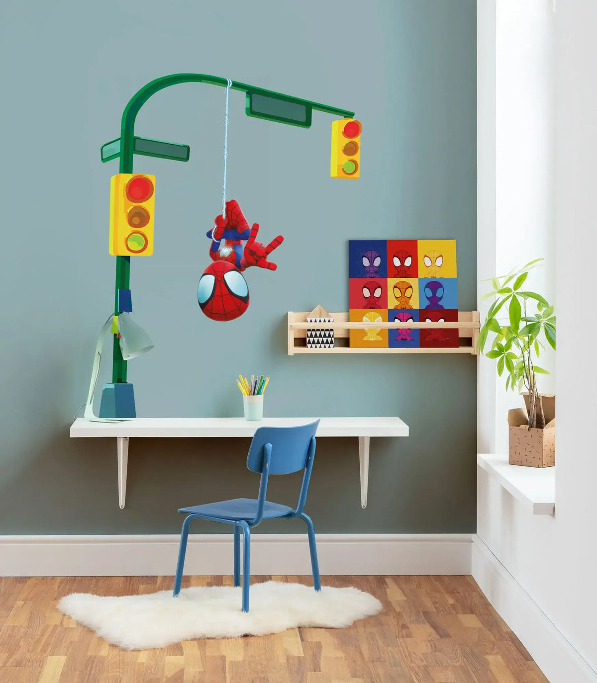 Spidey and His Amazing Friends Lamp Swing Wall Stickers Marvel