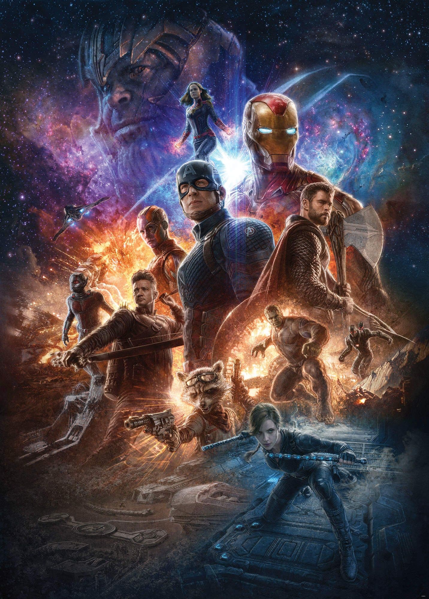 Avengers Battle of Worlds Non-Woven Wallpaper Mural Marvel