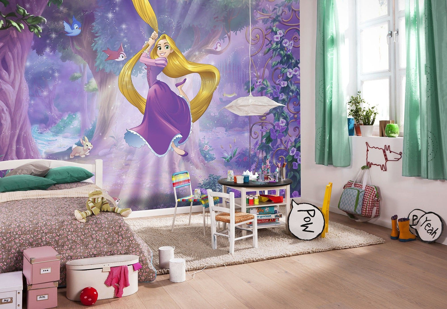 Disney Tangled Rapunzel Princess Girl Bedroom Photo Wallpaper Disney