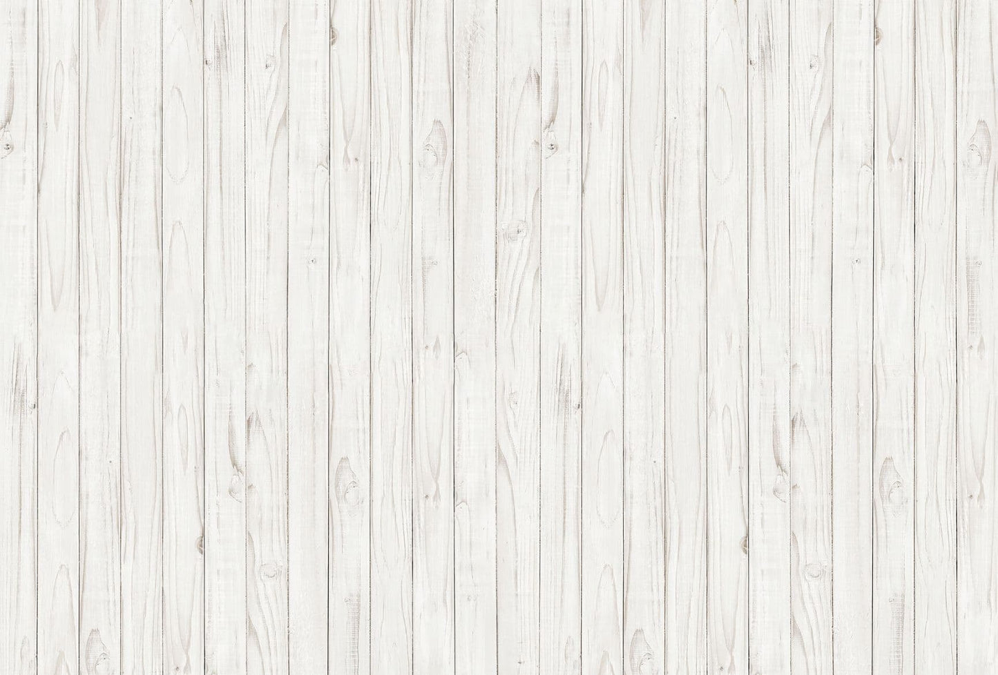 White Wooden Wall Planks Imitation Wallpaper Mural Idealdecor