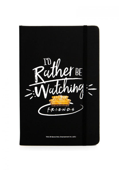 Friends Black Diary Film Gifts Hardcover A5 Lined Notebook Friends
