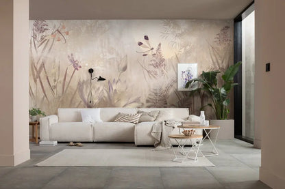 Dragonfly Pond Artistic Nature Scenery Nature Non-woven photo wallpaper  350 cm x 250 cm | 137" x 98"