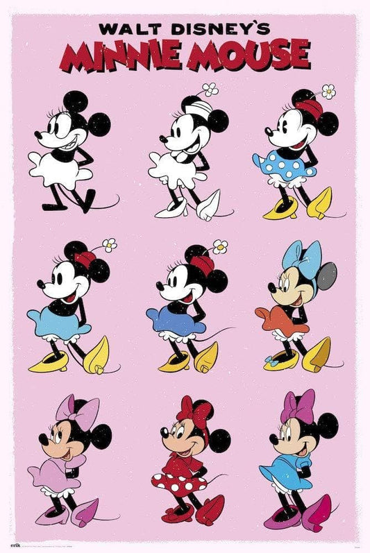  Poster Disney Minnie Mouse Evolution 61cm x 91.5cm (24" x 36")